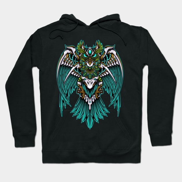 Machandala Owl Hoodie by JagatKreasi